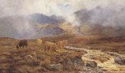 Louis bosworth hurt On Rannoch Moor (mk37) oil on canvas
